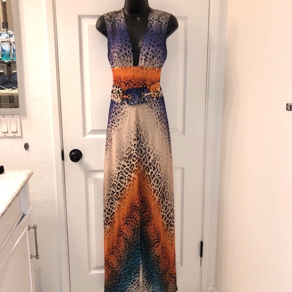 Multi-colored Marciano Gown(NWOT) - Picture 5 of 16